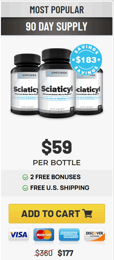 Sciaticyl $59/bottle